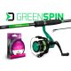 Delphin GreenSPIN pergetőszett - 180 cm/30 g + 2T + 0,22 mm