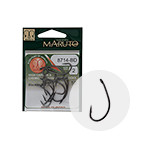 MARUTO HOROG 8714BD CARP HOOKS HC T.D.E.5° BARBED FORGED BLACK NICKEL 8