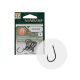 MARUTO HOROG 8356-BD CARP HOOKS BARBED FORGED STRAIGHT EYE HC BLACK NICKEL 10