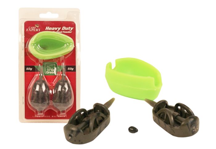 CARP EXPERT HEAVY DUTY METHOD FEEDER 50G+50G TÖMKÖDŐVEL GO GREEN