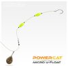 Powercat micro U-float 1.5g fekete  2db/cs