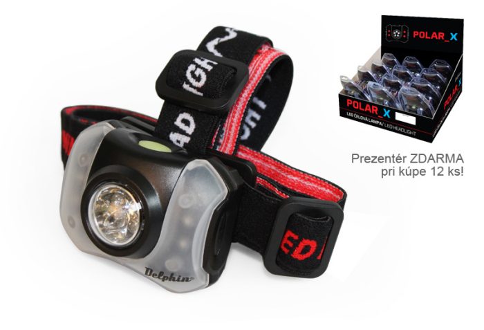 Fejlámpa Delphin POLAR_X - 5+4 LED