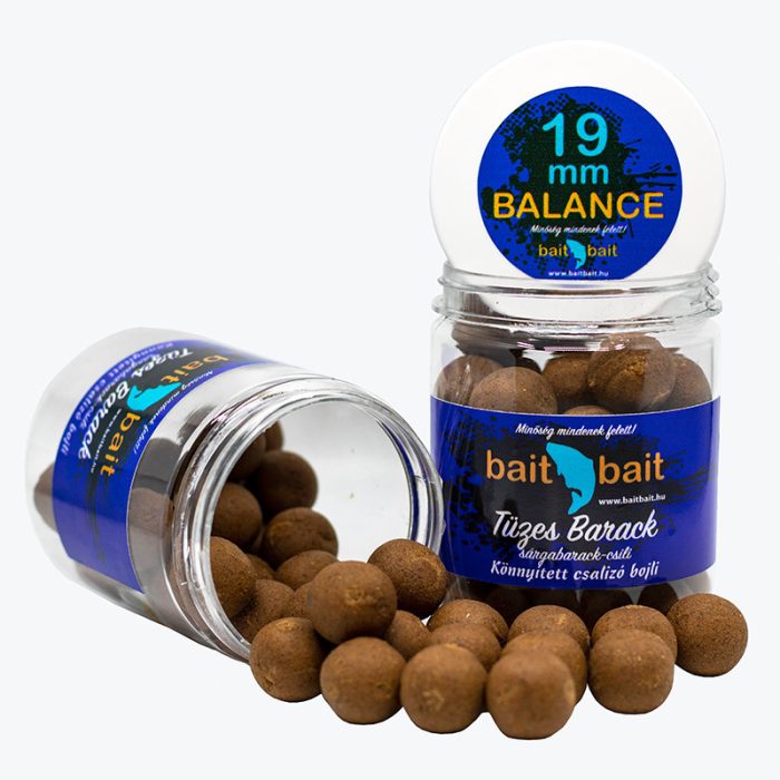 Bait Bait - Tüzes Barack Bojli - 19 mm Balanszírozott bojli - 150 g