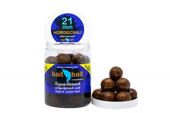 Bait Bait - Tüzes Barack Bojli - 21 mm Dippelt bojli - 220 g