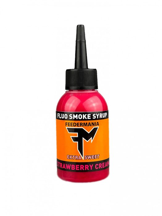 Feedermánia FLUO SMOKE SYRUP STRAWBERRY CREAM 75 ml