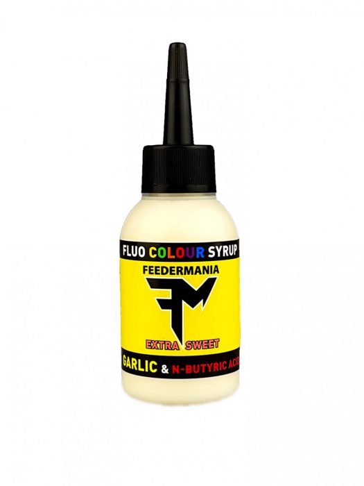 Feedermánia FLUO COLOUR SYRUP GARLIC AND N-BUTYRIC ACID 75 ml