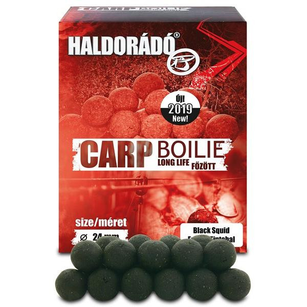 Haldorádó Carp Boilie Long Life - Főzött bojli 24 mm - Fekete Tintahal