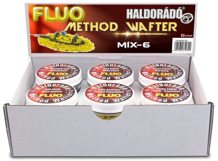 Haldorádó Fluo Method Wafter 8 mm - MIX-6 / 6íz egy dobozban