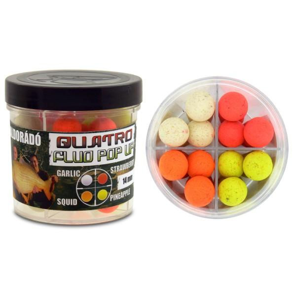 Haldorádó Quatro Fluo Pop Up Boilies 14 mm