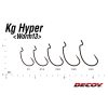 DECOY WORM13 KG HYPER #2/0 NS BLACK 6PCS/BAG