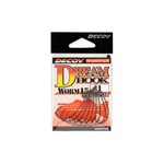 DECOY WORM15 DREAM HOOK #8 NS BLACK 9PCS/BAG