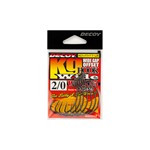 DECOY WORM25 KG HOOK WIDE #2/0 NS BLACK 7PCS/BAG