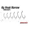 DECOY WORM 37 KG HOOK NARROW #3 NS BLACK 9PCS/BAG