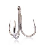 MUSTAD UN INLINE TREBLE - 5X STRONG TITAN STEEL 1/0 4DB/CS