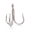 MUSTAD UN INLINE TREBLE - 5X STRONG TITAN STEEL 5/0 3DB/CS