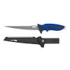 MUSTAD 7" 4116 STAINLESS STEEL FILLET KNIFE - PTFE NON-STICK COATING BLUE