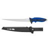 MUSTAD 9" 4116 STAINLESS STEEL FILLET KNIFE - POLISED BLADE FINISH BLUE