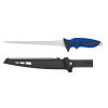 MUSTAD 9" 4116 STAINLESS STEEL ULTRA FLEX FILLET KNIFE - POLISHED BLADE FINISH BLUE