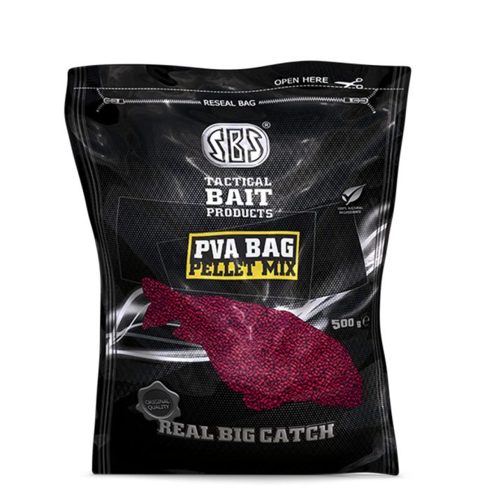 SBS PVA BAG PELLET MIX 500g GARLIC