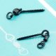 SEDO Long Fast Bait Screw with Swivel - csavaros csalitüske - L - 12mm