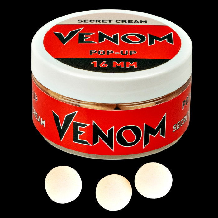 Venom Pop-up Boilie 16 mm Secret Cream